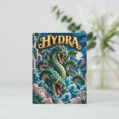 Hydra, Paper Cut Monster Postkarte (Stehend Vorderseite)