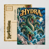 Hydra, Paper Cut Monster Postkarte (Vorne/Hinten)