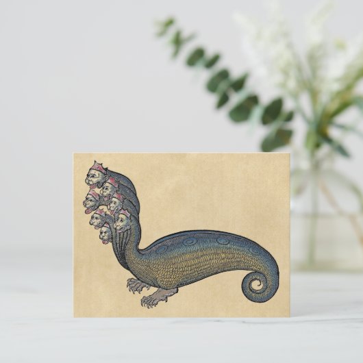 Hydra Sea Serpent Postkarte (Stehend Vorderseite)