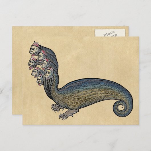 Hydra Sea Serpent Postkarte (Vorne/Hinten)