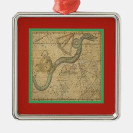 Hydra Vintag Constellation Star Chart Ornament Aus Metall