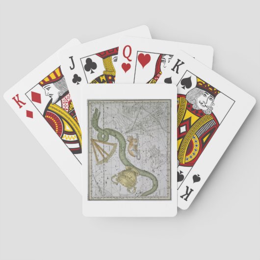 Hydra, von "einem himmlischen Atlas", Kneipe. im Spielkarten (Rückseite)