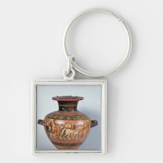 Hydra, welche die Abfahrt eines Kriegers darstellt Schlüsselanhänger (Vorne)