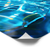 "Hydralea" - Unterwasser-Maus in Bewegung Poster (Ecke)