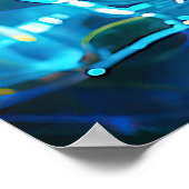 "Hydralea" - Unterwasser-Maus in Bewegung Poster (Ecke)