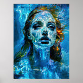 "Hydralea" - Unterwasser-Maus in Bewegung Poster (Vorne)