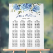 Hydrangea 12 Tables SITZENCHART Akryllisches Zeich Acrylschild (Neutral)