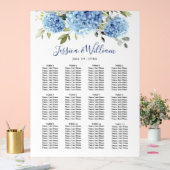Hydrangea 12 Tables SITZENCHART Akryllisches Zeich Acrylschild (Hochzeit)