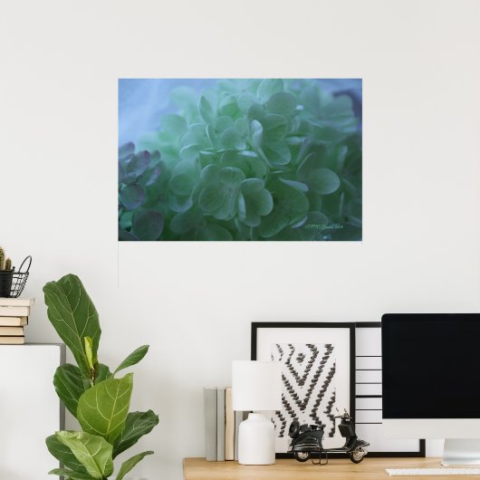 Hydrangea 1 poster (Heimbüro)