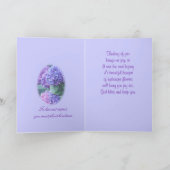 Hydrangea 2385 in Vase- passen Sie jede Gelegenhei Karte (Innenseite)