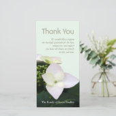 Hydrangea 3 Custom Beileid Vielen Dank Foto Card Dankeskarte (Stehend Vorderseite)