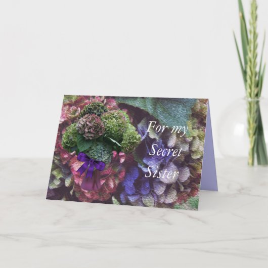 Hydrangea 5414 - jedes Mal anpassen Karte (Vorderseite)