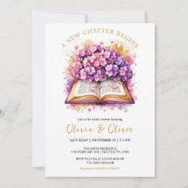 Hydrangea "A New Chapter Begins" Kinderdusche Einladung