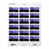 Hydrangea Address Labels Adressaufkleber (Vorne)