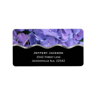 Hydrangea Address Labels Adressaufkleber