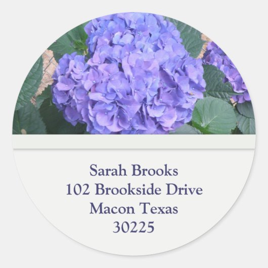 Hydrangea Address Stickers (Vorderseite)