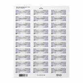 Hydrangea-Adressetikett (Vorne)