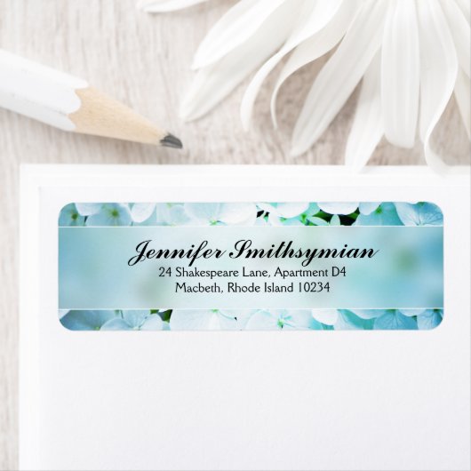 Hydrangea-Adressetikett (Insitu)