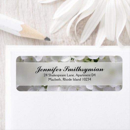 Hydrangea-Adressetikett (Insitu)