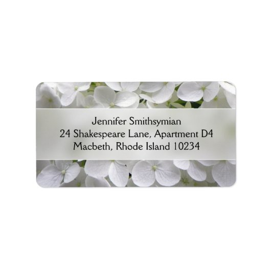 Hydrangea-Adressetikett Adressaufkleber (Vorne)