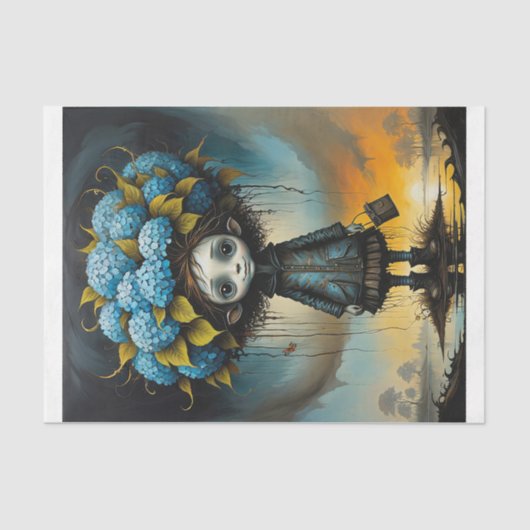 Hydrangea alien boy - seidenpapier (Vorderseite)