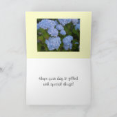 Hydrangea-alles Gute zum Geburtstag Karte (Innenseite)