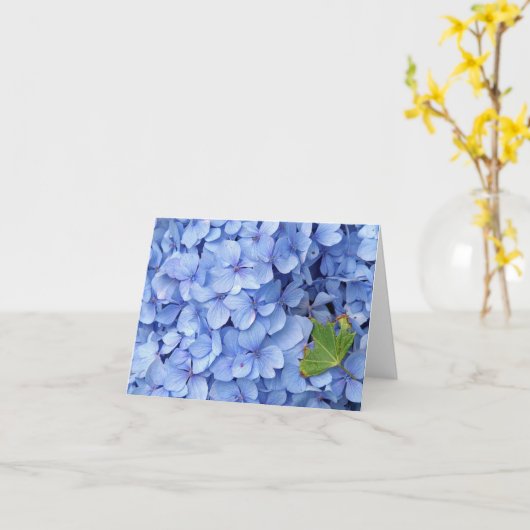 Hydrangea-Anmerkungs-Karte Karte (Gelbe Blume)