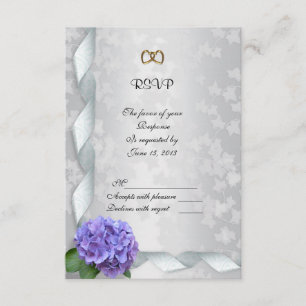 Hydrangea-Antwortkarte RSVP Karte