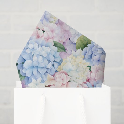Hydrangea Aquarelldruckpapier Seidenpapier (Geschenktüte)