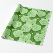 Hydrangea-Aquarellpapier Geschenkpapier (Ungerollt)