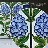 Hydrangea Art Deco Florale Wanddekoration Art Nouv Fliese