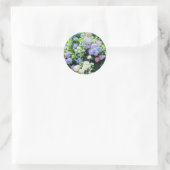 Hydrangea Art Runder Aufkleber (Tasche)