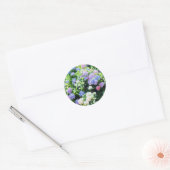 Hydrangea Art Runder Aufkleber (Umschlag)