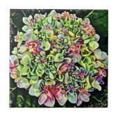 Hydrangea Art Tile Trivet Fliese (Vorderseite)