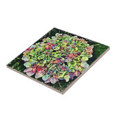Hydrangea Art Tile Trivet Fliese (Seite)