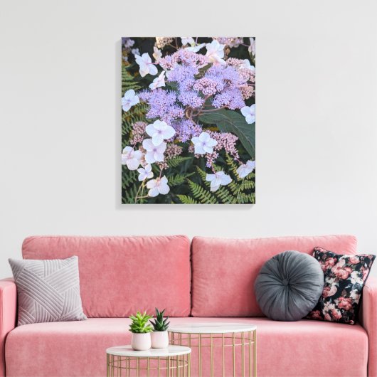 Hydrangea Aspera Blume Floral Leinwanddruck (Insitu (Wohnzimmer))