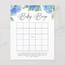 Hydrangea Baby Bingo Baby Showspiele
