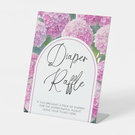 Hydrangea Baby Duschdusche Windelwanne Sockelschild (Vorderseite)