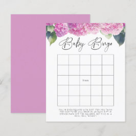 Hydrangea Baby Shower Baby Bingo Games