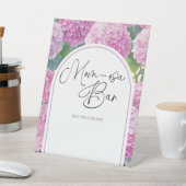 Hydrangea Baby Shower Mama-osa-Bar Sockelschild (In SItu)