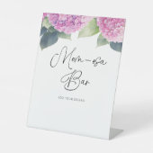 Hydrangea Baby Shower Mama-osa-Bar Sockelschild (Vorderseite)