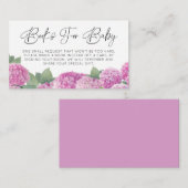 Hydrangea Babydusche Bücher für Baby Begleitkarte (Vorne/Hinten)