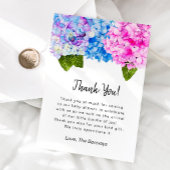 Hydrangea-Babydusche Dankeskarte