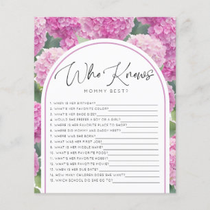 Hydrangea Babydusche, die Mommy Games kennt