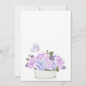 Hydrangea-Babydusche Einladung (Rückseite)