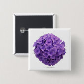 Hydrangea-Ball-Nahaufnahme Button (Vorne & Hinten)