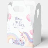 Hydrangea Balloon Rainbow Unicorn Babydusche Geschenkschachtel (Offen)