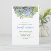 Hydrangea Banner Wedding Shower Invitation Einladung (Stehend Vorderseite)