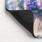 Hydrangea Basket Bouquet und Tulle Mousepad (Ecke)