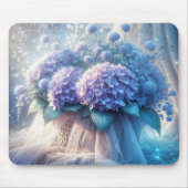 Hydrangea Basket Bouquet und Tulle Mousepad (Vorne)